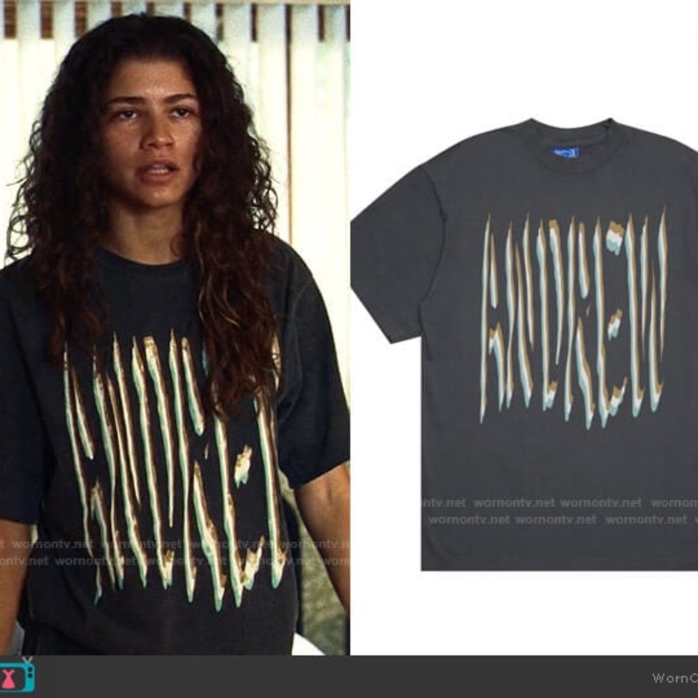 Andrew 2wo2imes T-Shirt - Euphoria Rue Shirt Oversized T Shirt